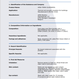 URSA TERRA Safety Datasheet